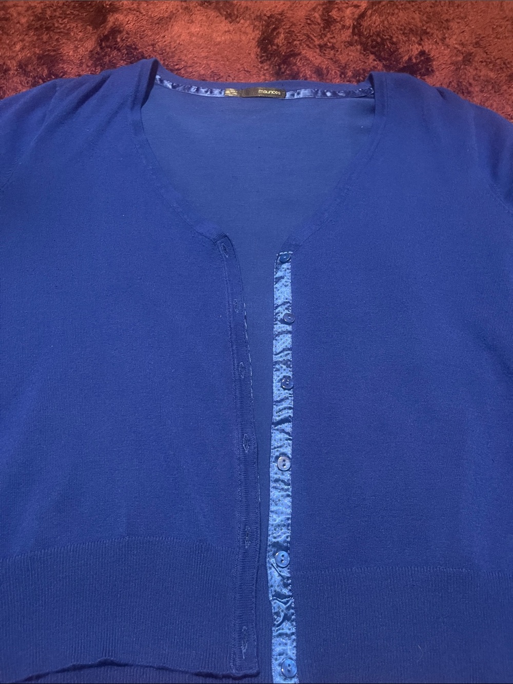 Maurices Women’s Sapphire Blue Button-Front Cardigan size XXL